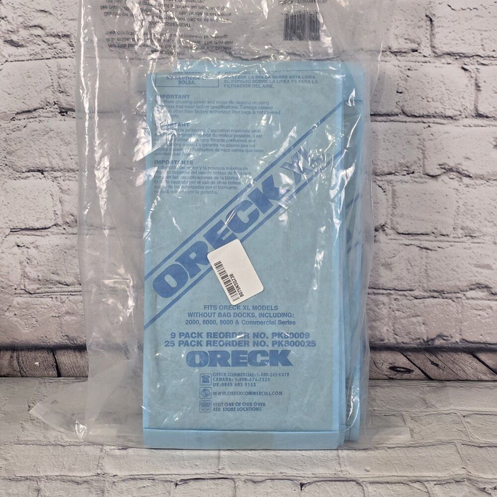 Oreck XL Commercial Disposable Vacuum Cleaner Bags PK800025 - 25 Bags NEW